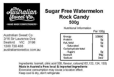 Watermelon Sugarfree rock candy