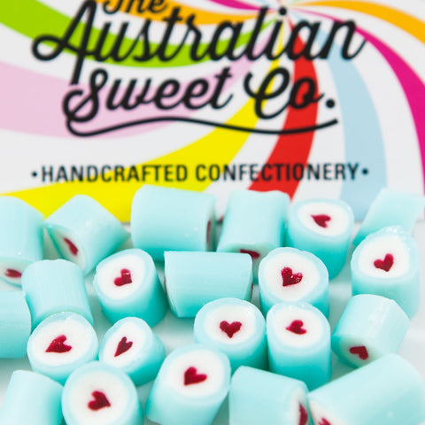 Blue Heart luxe rock candy
