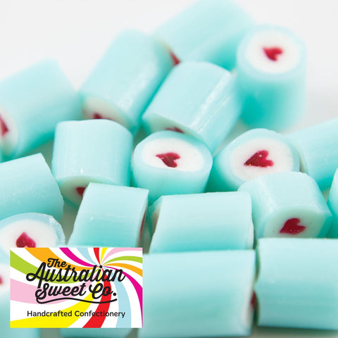 Blue Heart luxe rock candy