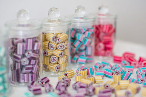 Blue Heart luxe rock candy