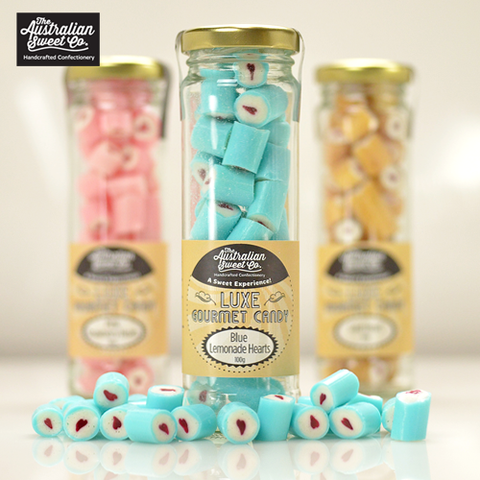 Blue Heart luxe rock candy