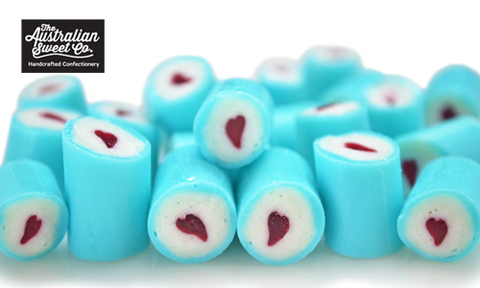 Blue Heart luxe rock candy