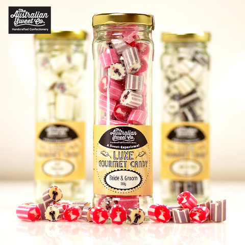 Bride & Groom luxe rock candy