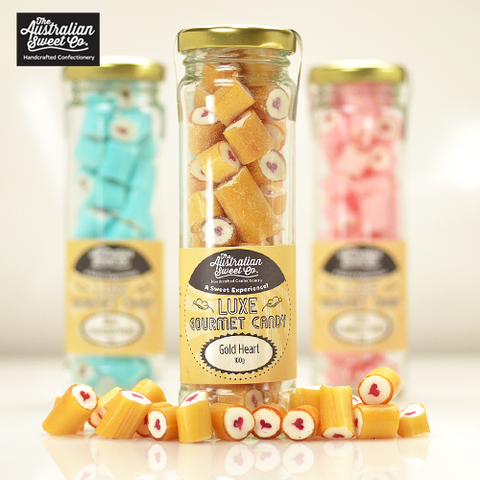 Gold Heart luxe rock candy