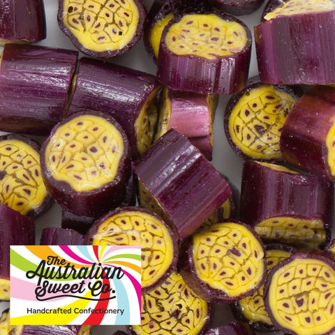 Passionfruit rock candy