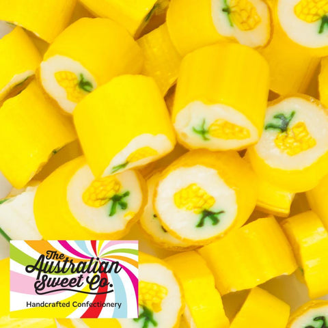 Pineapple rock candy