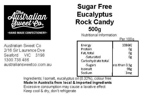 Eucalyptus Sugarfree rock candy