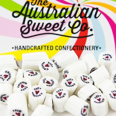 Just Married luxe rock candy