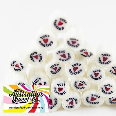 Just Married luxe rock candy