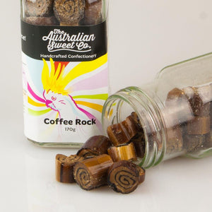 Coffee rock candy