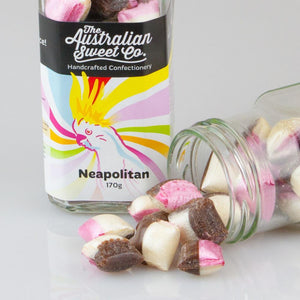 Neapolitan rock candy