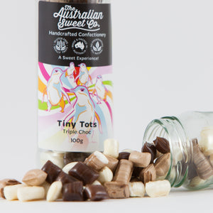 Tiny Tots Triple Chocolate rock candy