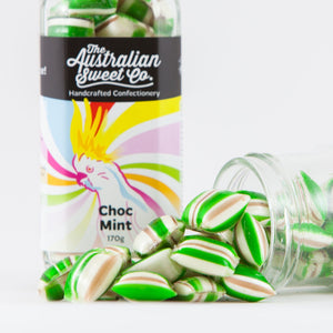 Choc Mint rock candy