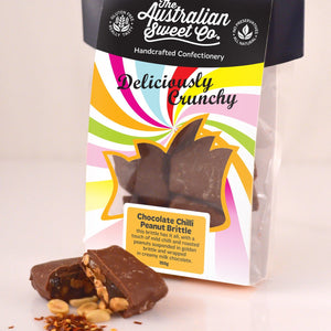 Chocolate Chilli Peanut Brittle