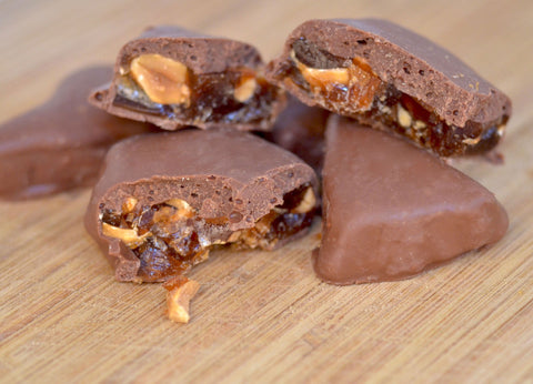 Chocolate Salted Caramel Peanut Brittle