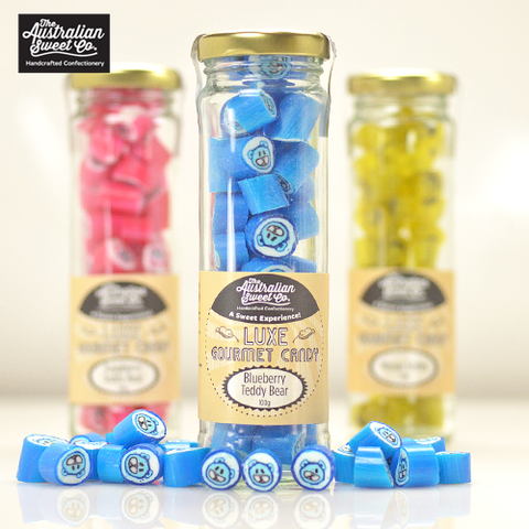 Blue Teddybear luxe rock candy
