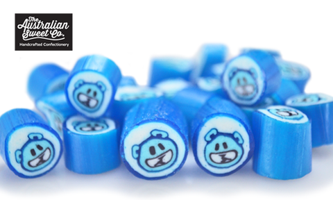 Blue Teddybear luxe rock candy