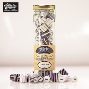 Mr and Mrs luxe rock candy