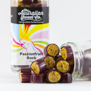 Passionfruit rock candy