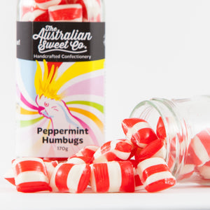 Peppermint Humbugs / Bullseyes rock candy
