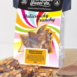 Salted Caramel Peanut Brittle