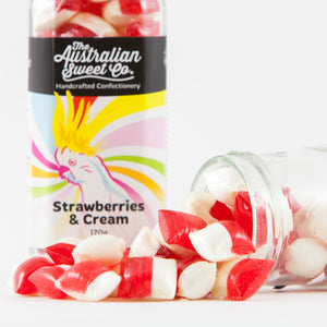 Strawberry & Cream rock candy